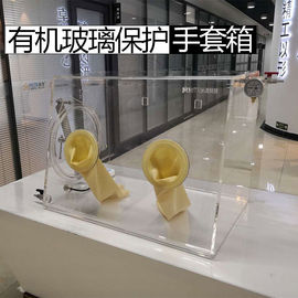 透明な密封された実験室のグローブ ボックス