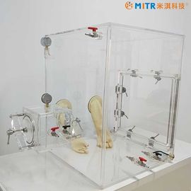 実験室の研究のためにカスタマイズされる小型アクリル及びプレキシガラスの真空のグローブ ボックス